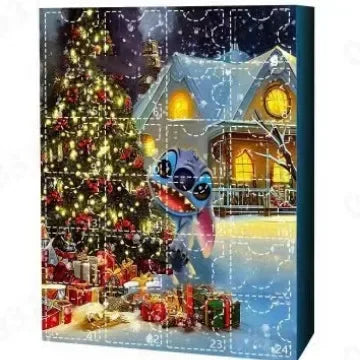 MINISO Stitch Christmas Advent Calendar 2025 – 24-Day Countdown Surprise Gift Box