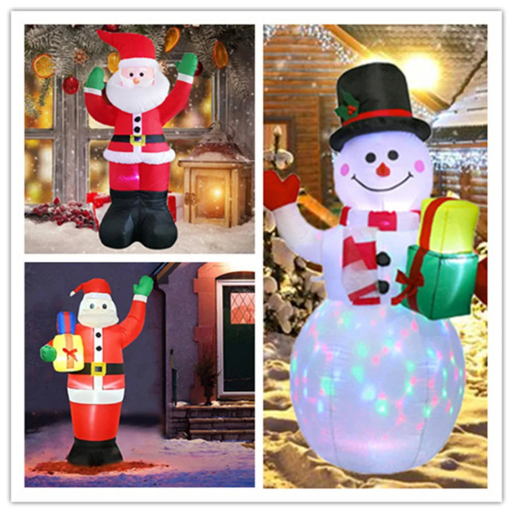 LED Christmas Inflatables – Santa, Snowman & Penguins for Indoor and Outdoor Holiday Décor