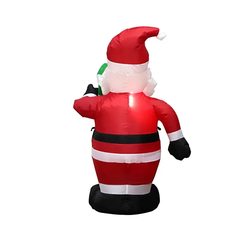Christmas Inflatable Snowman & Penguin with LED Lights – Festive Indoor & Outdoor Decoration for Garden or Party Display