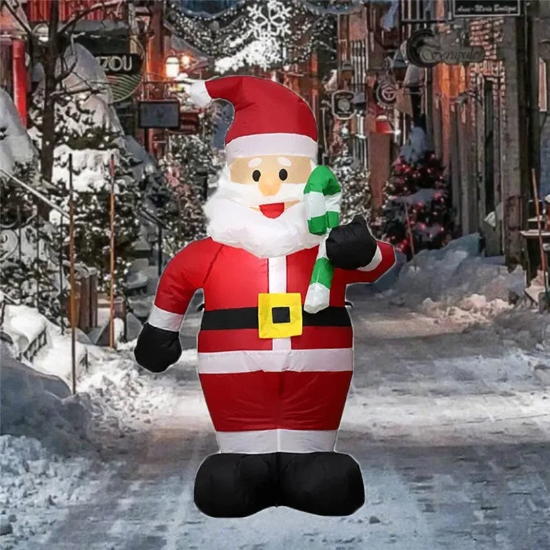 Christmas Inflatable Snowman & Penguin with LED Lights – Festive Indoor & Outdoor Decoration for Garden or Party Display