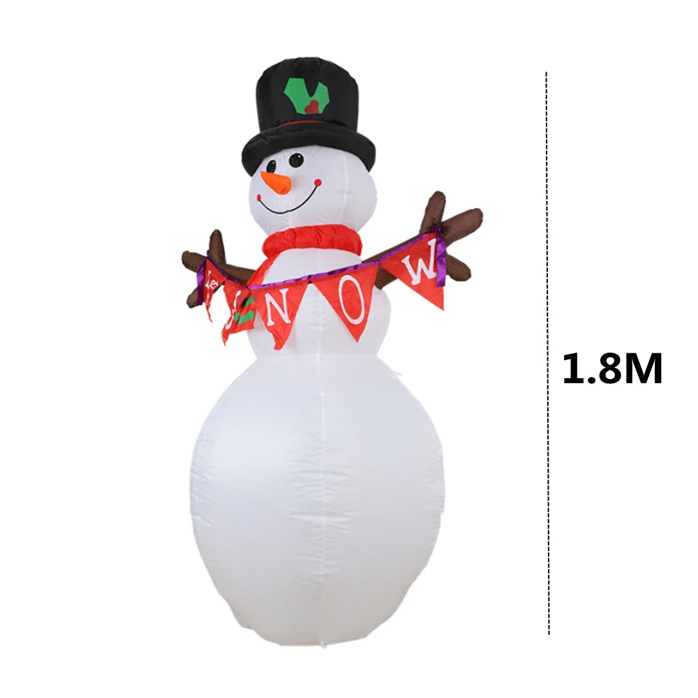 LED Christmas Inflatables – Santa, Snowman & Penguins for Indoor and Outdoor Holiday Décor