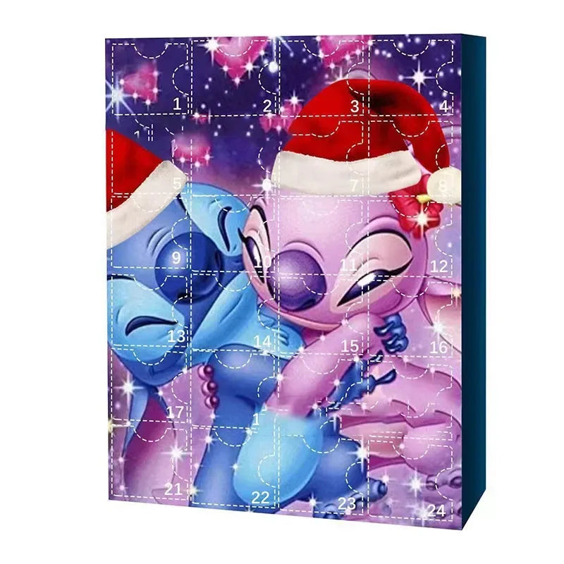 MINISO Stitch Christmas Advent Calendar 2025 – 24-Day Countdown Surprise Gift Box