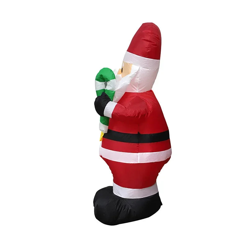 Christmas Inflatable Snowman & Penguin with LED Lights – Festive Indoor & Outdoor Decoration for Garden or Party Display
