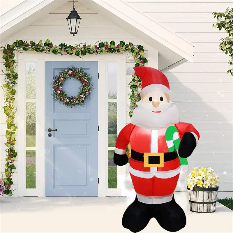 Christmas Inflatable Snowman & Penguin with LED Lights – Festive Indoor & Outdoor Decoration for Garden or Party Display
