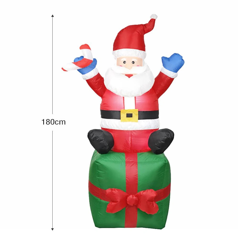 LED Christmas Inflatables – Santa, Snowman & Penguins for Indoor and Outdoor Holiday Décor