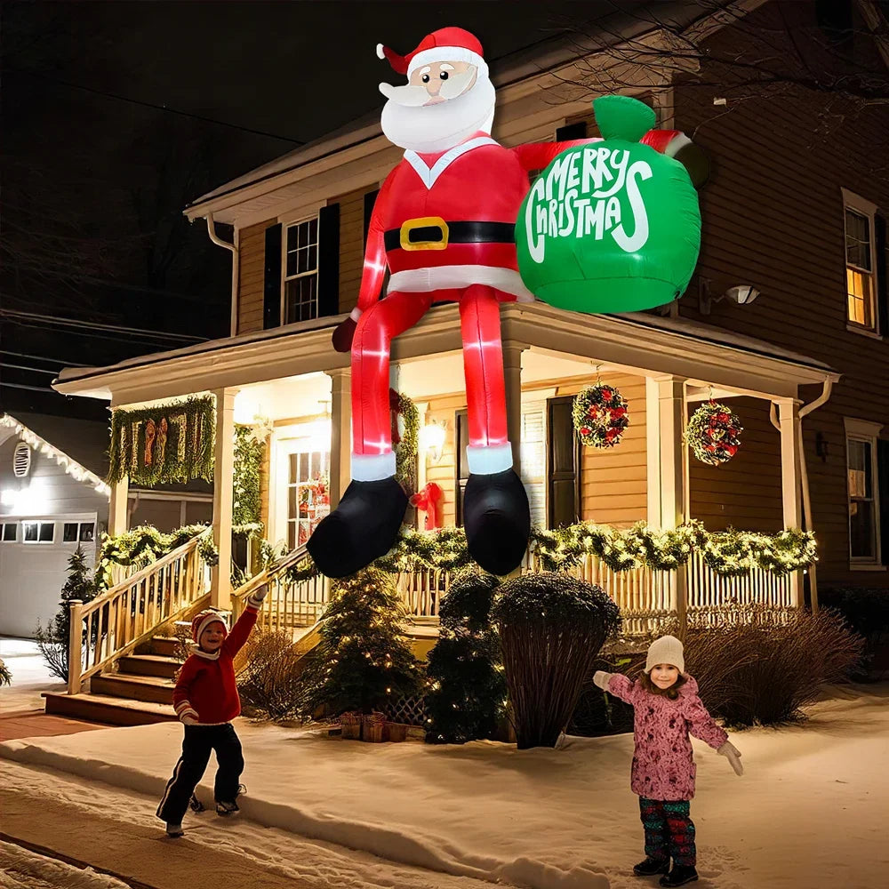 Outdoor LED Santa 245cm Xmas Decor