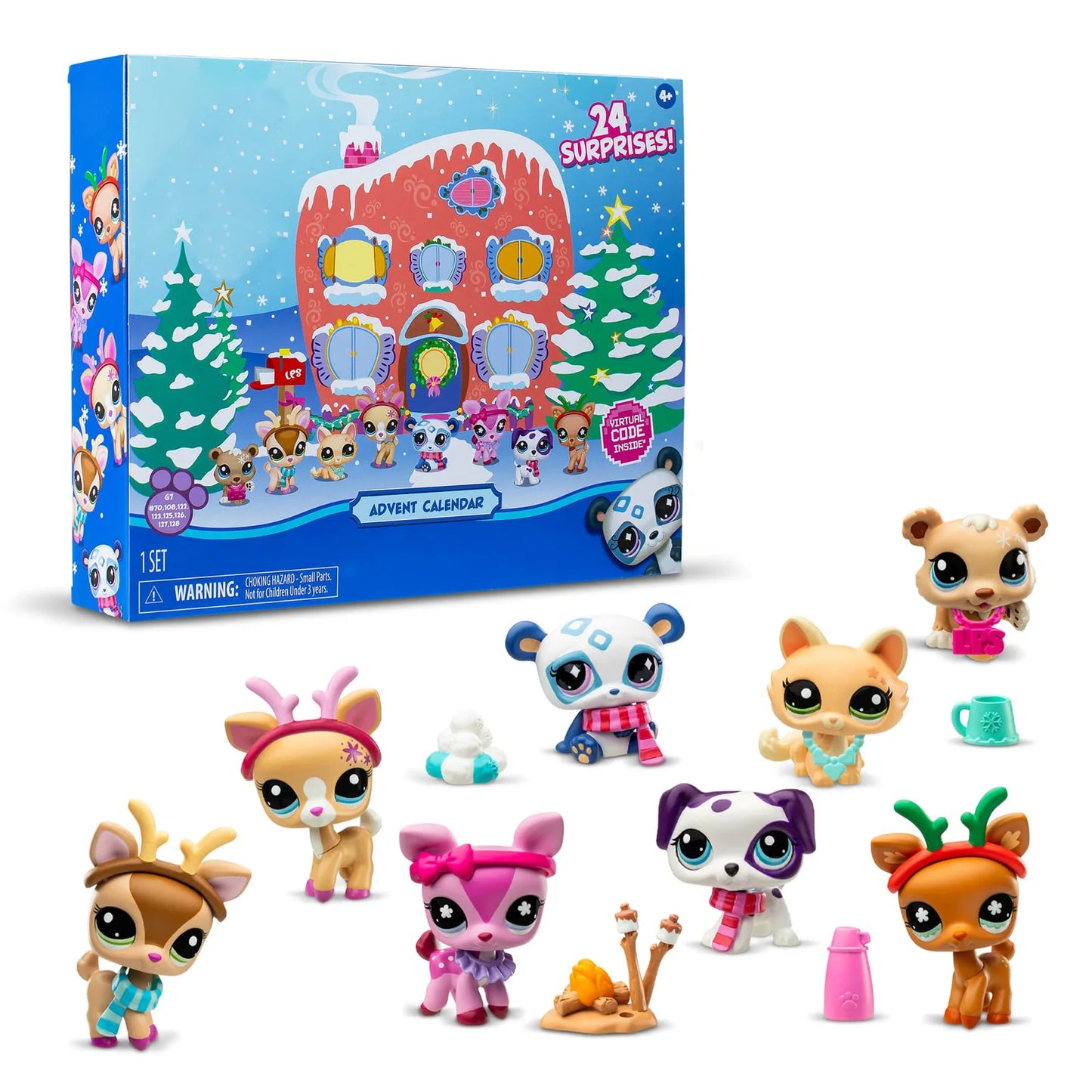 24-Day Christmas Advent Calendar Doll Set – Magical Countdown Gift for Girls Aged 3-10