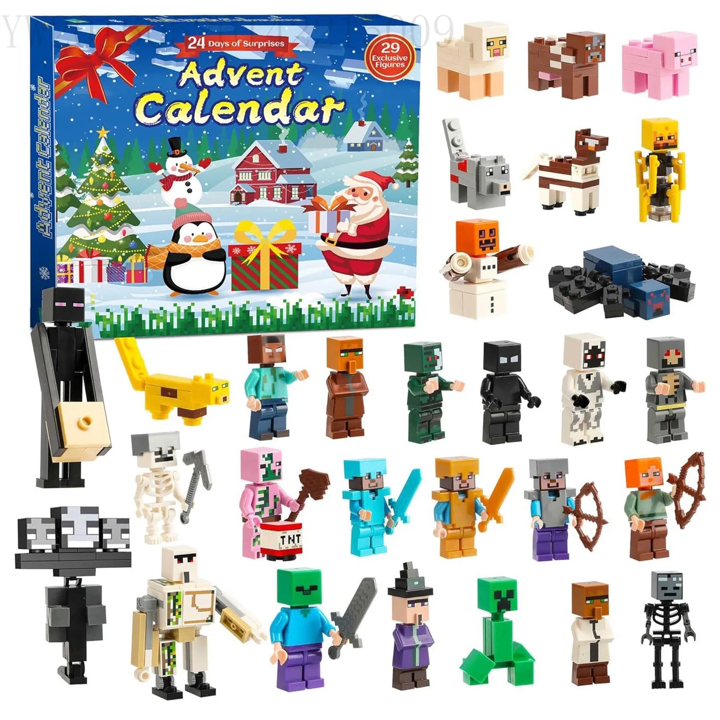 24-Day Christmas Advent Calendar Doll Set – Magical Countdown Gift for Girls Aged 3-10
