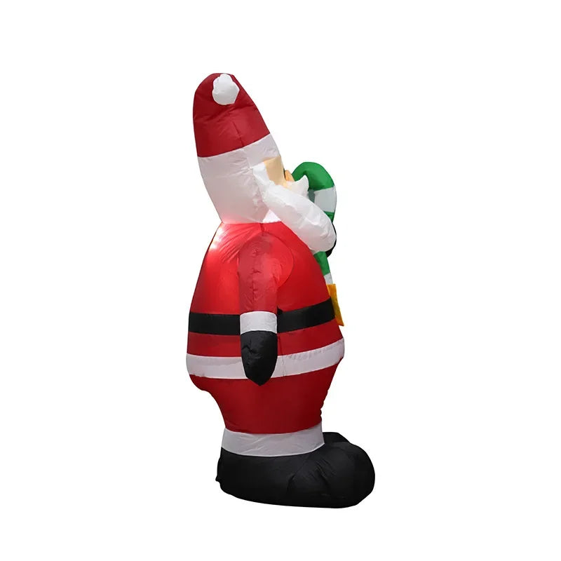 Christmas Inflatable Snowman & Penguin with LED Lights – Festive Indoor & Outdoor Decoration for Garden or Party Display