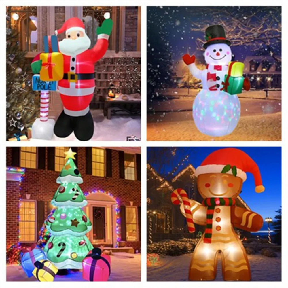 LED Christmas Inflatables – Santa, Snowman & Penguins for Indoor and Outdoor Holiday Décor