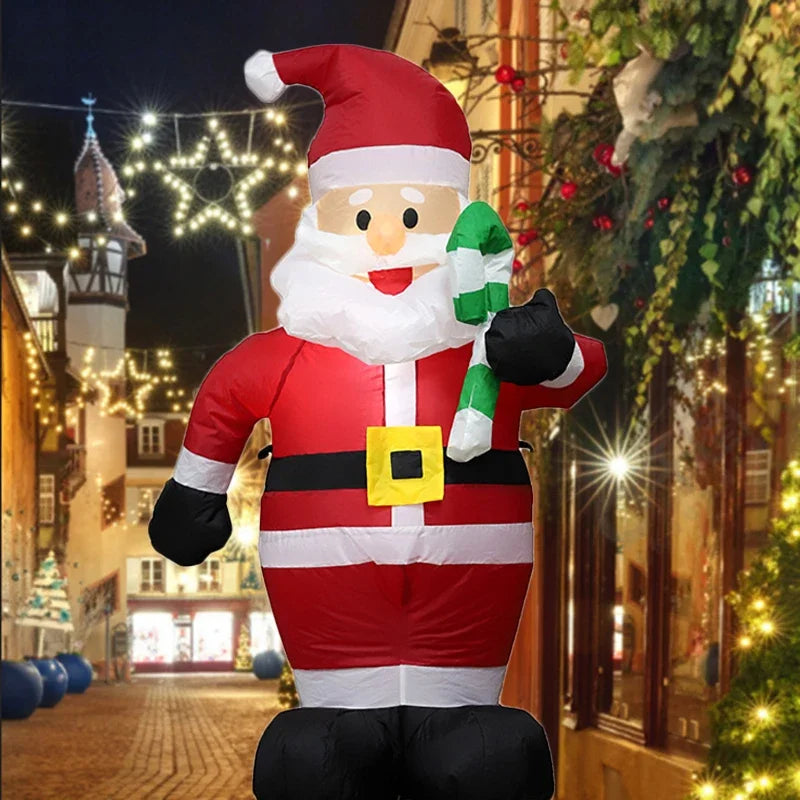 Christmas Inflatable Snowman & Penguin with LED Lights – Festive Indoor & Outdoor Decoration for Garden or Party Display