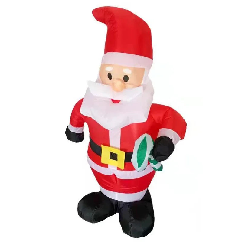 Christmas Inflatable Snowman & Penguin with LED Lights – Festive Indoor & Outdoor Decoration for Garden or Party Display