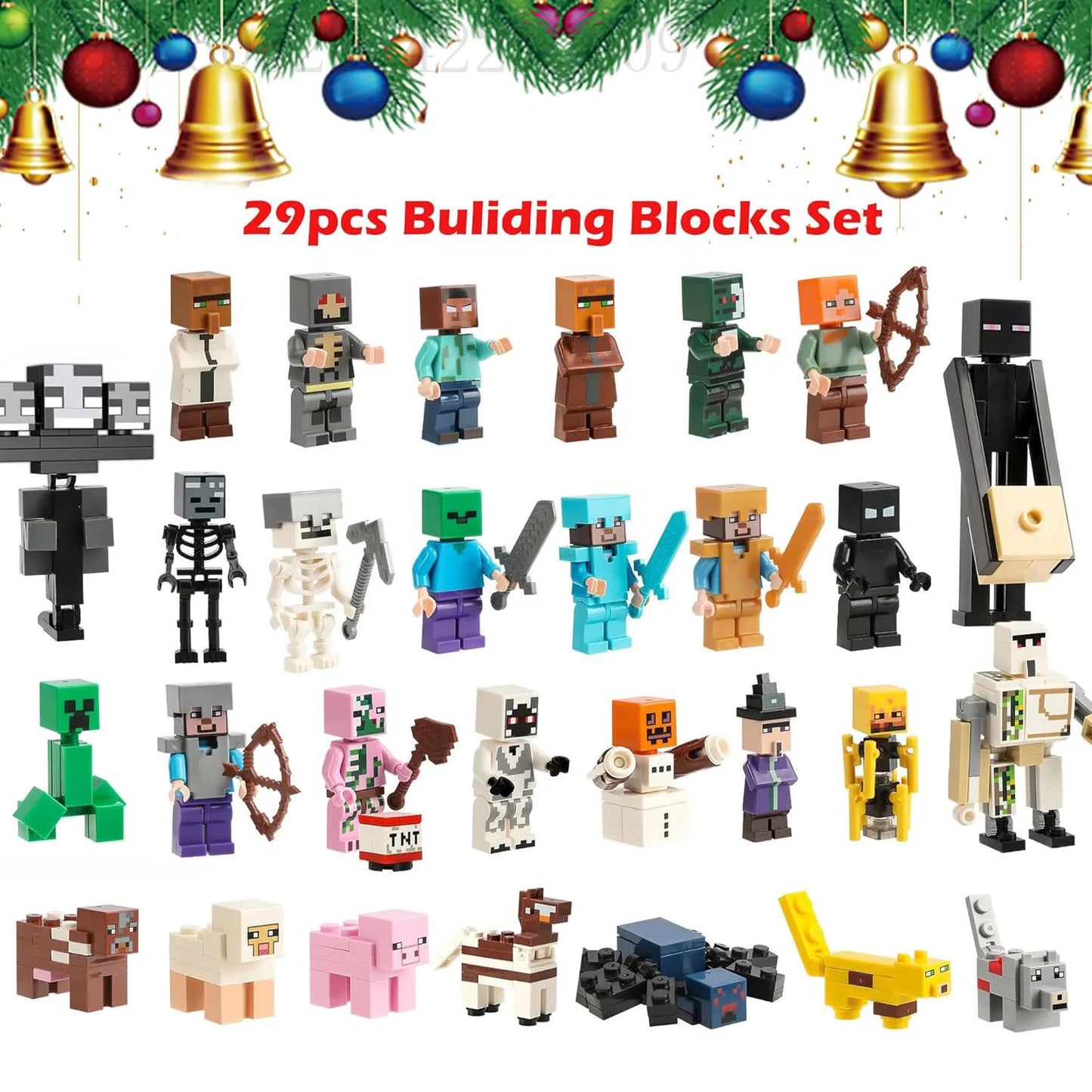 24-Day Christmas Advent Calendar Doll Set – Magical Countdown Gift for Girls Aged 3-10