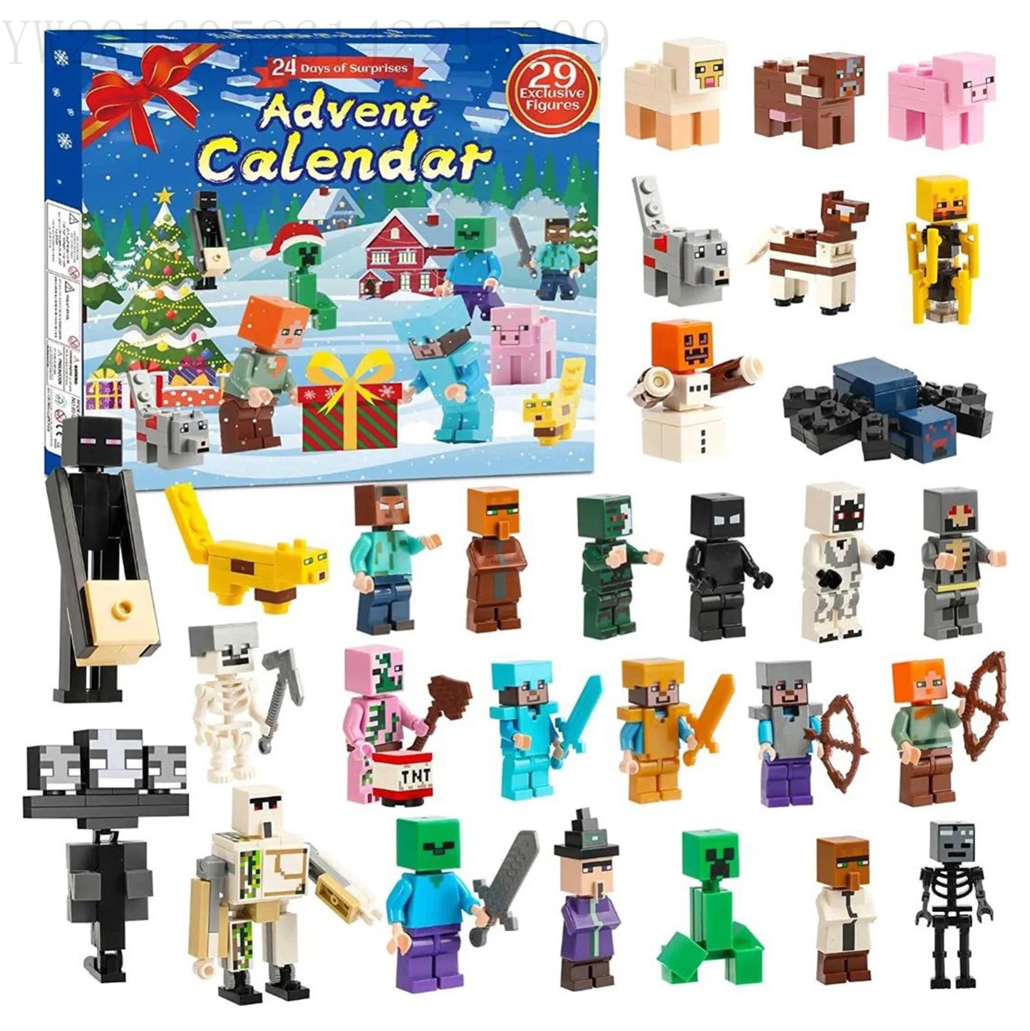 24-Day Christmas Advent Calendar Doll Set – Magical Countdown Gift for Girls Aged 3-10