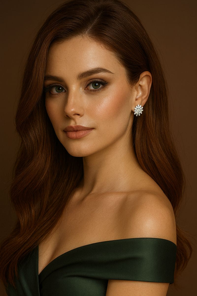 Luxury Water Droplet Dangle Earrings with Sparkling CZ Crystal – Elegant Long Earrings for Women