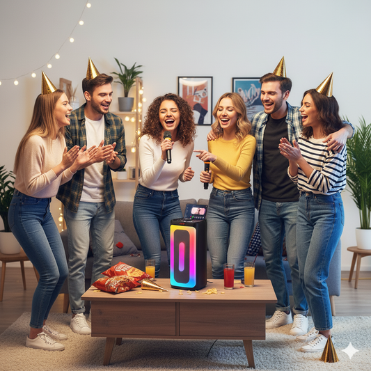 FanFun Karaoke Machine with Lights