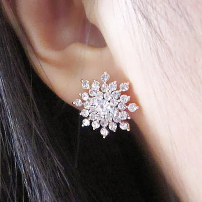 Luxury Water Droplet Dangle Earrings with Sparkling CZ Crystal – Elegant Long Earrings for Women