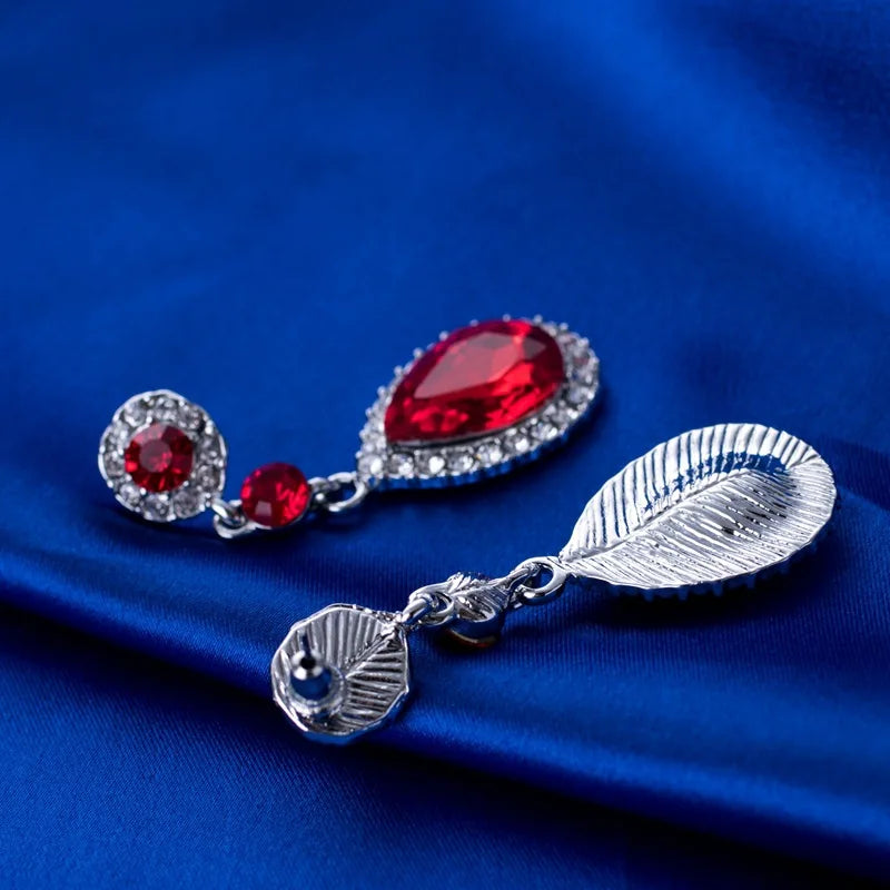 Luxury Water Droplet Dangle Earrings with Sparkling CZ Crystal – Elegant Long Earrings for Women