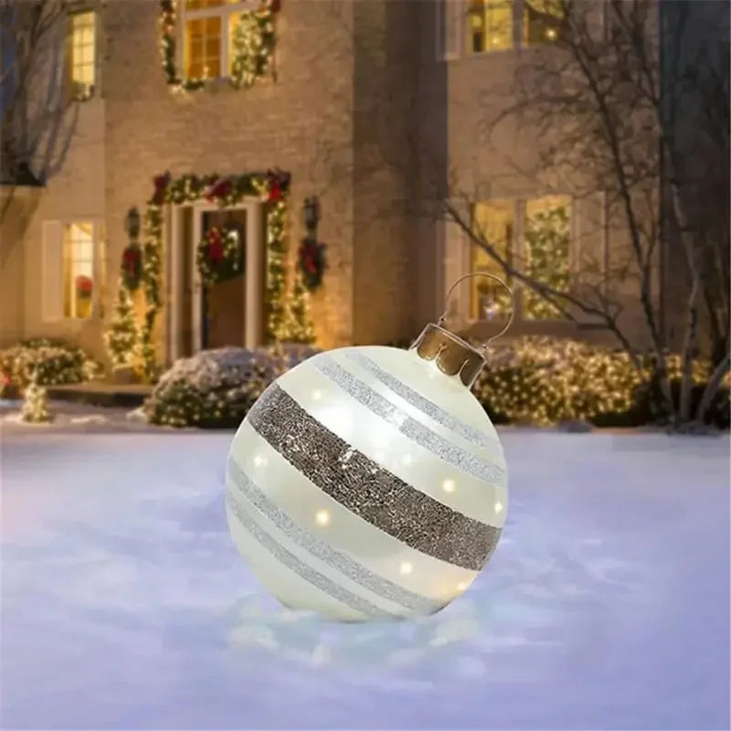 Giant 60cm Outdoor PVC Christmas Inflatable Ball Decor