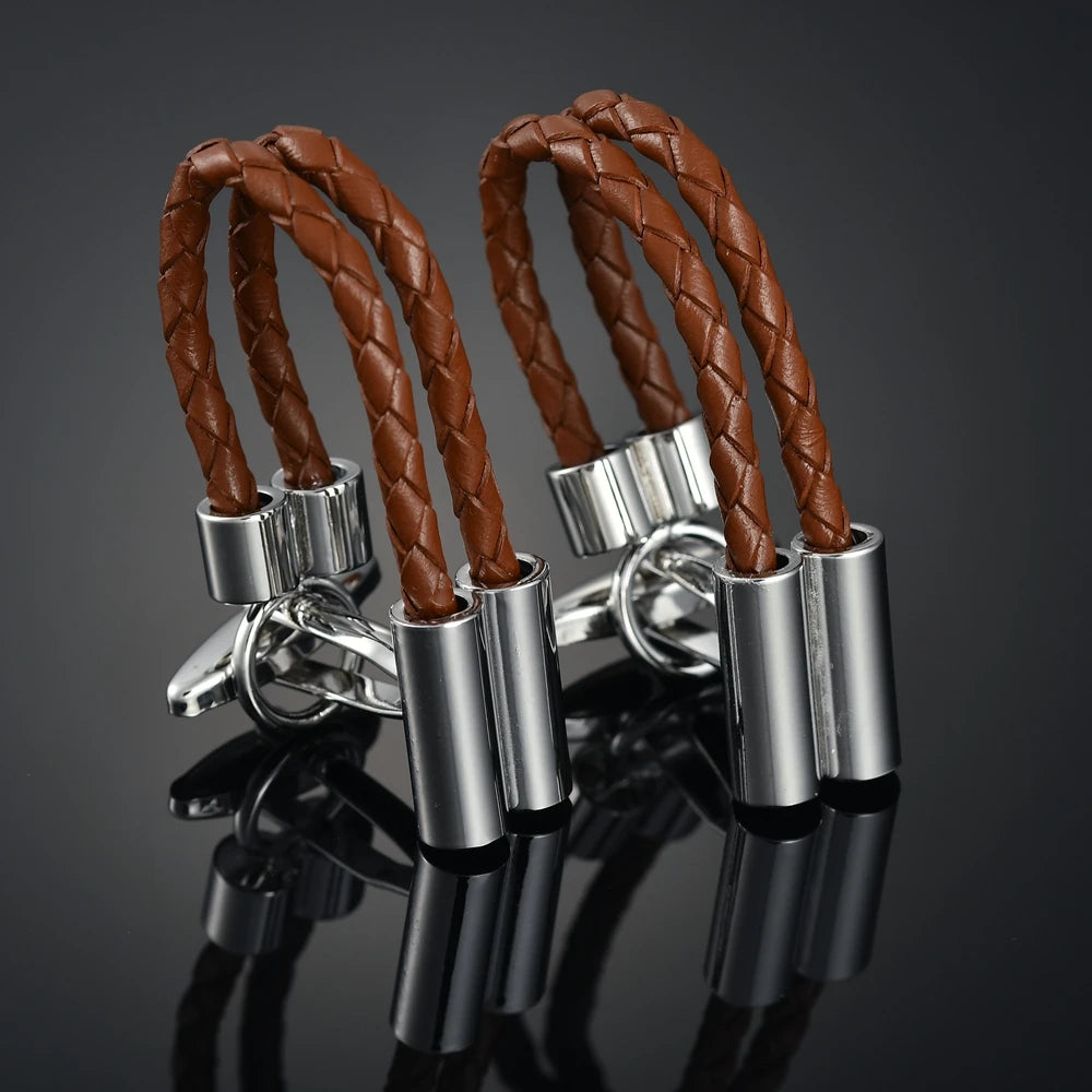 Luxury Enamel Copper Laser-Cut Lattice Cufflinks with Gemstone & Dragon Design – Premium French Shirt Cuff Links for Men’s Weddings & Formal Suits