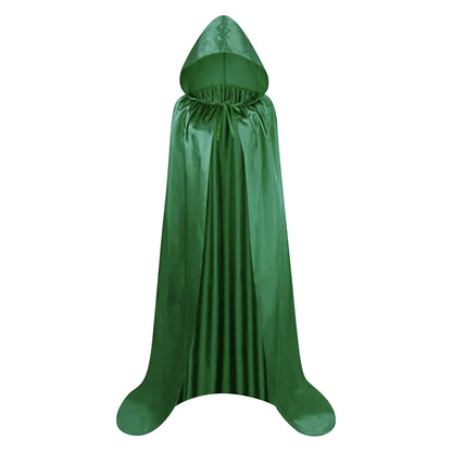 "Medieval Hooded Wizard & Vampire Cloak – Witch Cosplay Cape for Adults & Kids Carnival Party Costume"