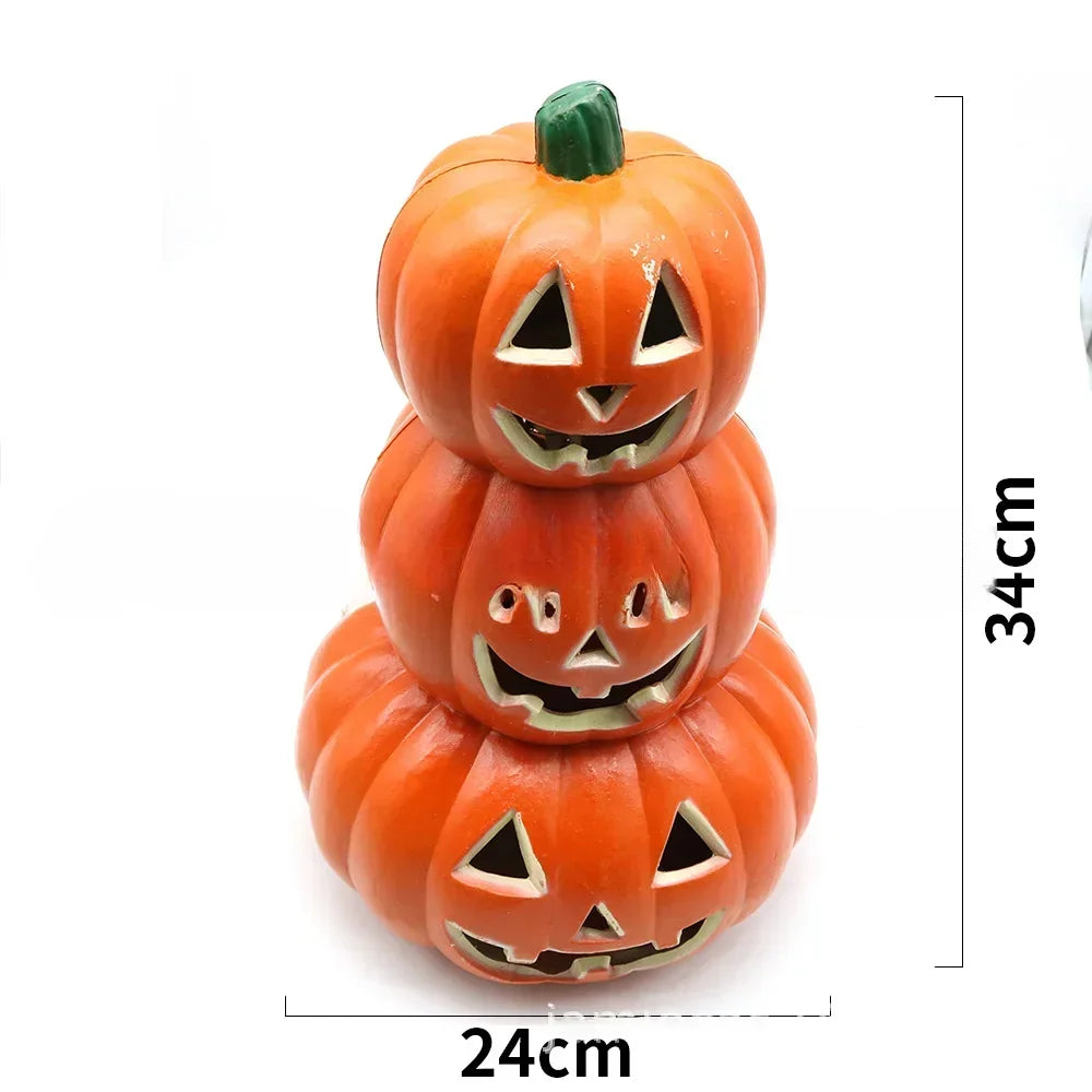 Halloween LED Pumpkin Lantern – Spooky Jack-O’Lantern Ghost Lights for Home, Garden & Party Décor