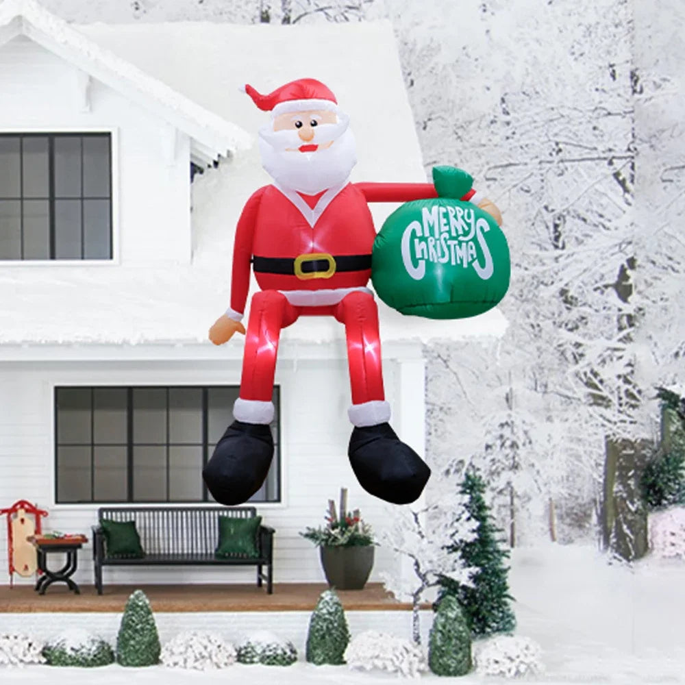Outdoor LED Santa 245cm Xmas Decor