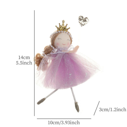 Christmas Angel Girl Plush Ornament – Hanging Tree Decoration & Kids Gift