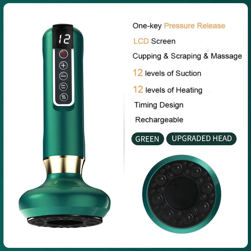 JYouCare Rechargeable Vacuum Cupping & Gua Sha Therapy Device