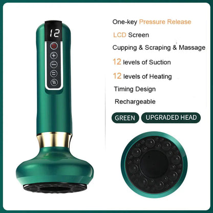 JYouCare Rechargeable Vacuum Cupping & Gua Sha Therapy Device