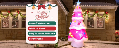 Merry Santa Sleigh Arch LED Inflatable | Christmas Outdoor & Garden Decoration