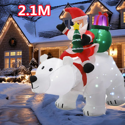 Outdoor LED Santa 245cm Xmas Decor