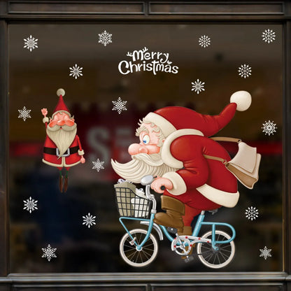 Christmas Window Stickers Christmas Wall Sticker Room Wall Decals Merry Christmas Decors For Home New Year Stickers 2025