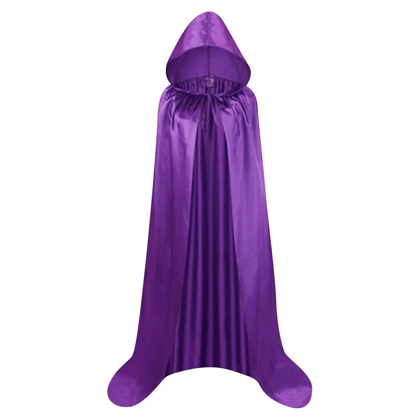 "Medieval Hooded Wizard & Vampire Cloak – Witch Cosplay Cape for Adults & Kids Carnival Party Costume"