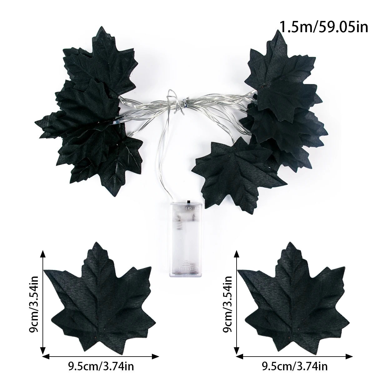 LED Pumpkin & Maple Leaf Garland – Autumn Fairy String Lights for Parties, Weddings & Seasonal Décor