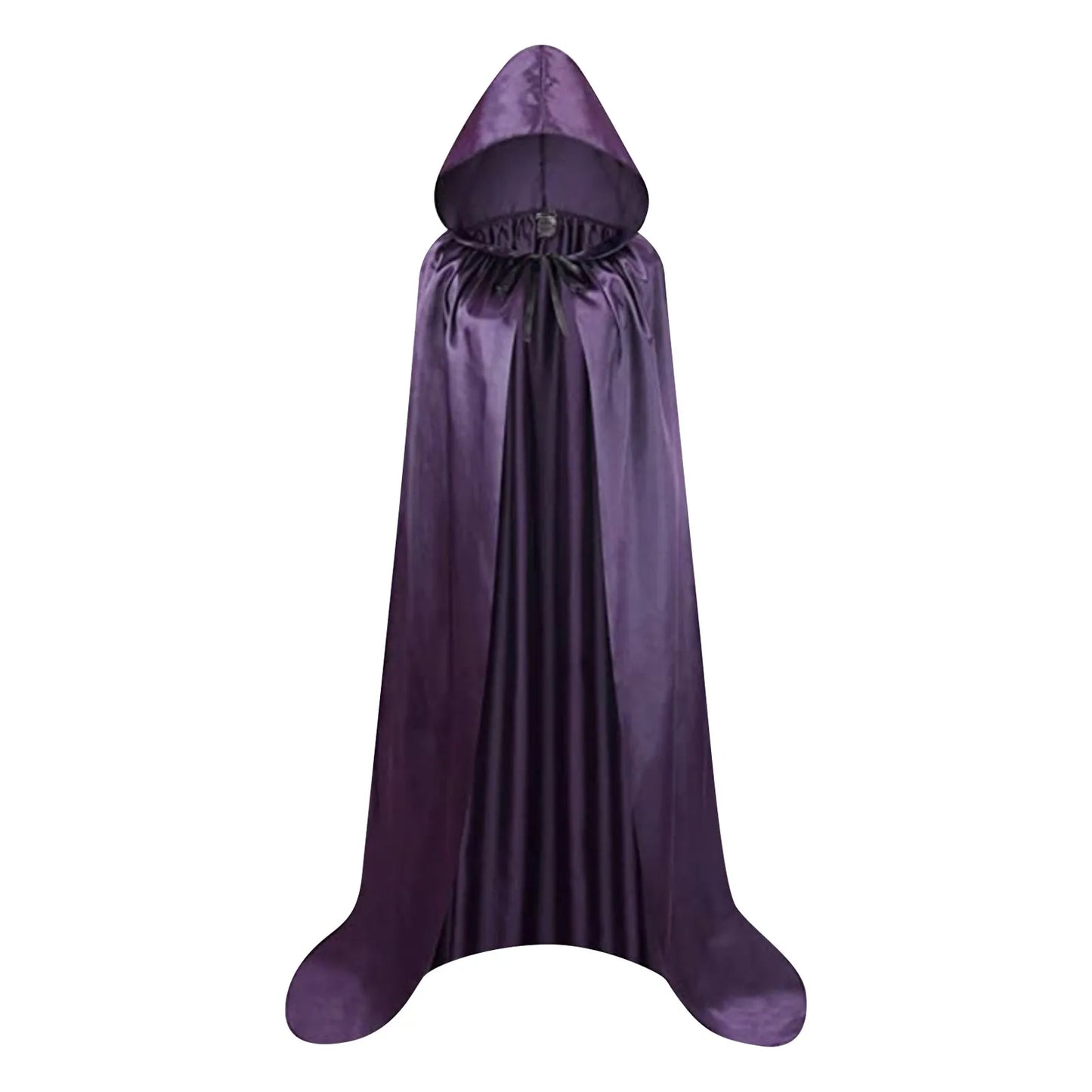 "Medieval Hooded Wizard & Vampire Cloak – Witch Cosplay Cape for Adults & Kids Carnival Party Costume"