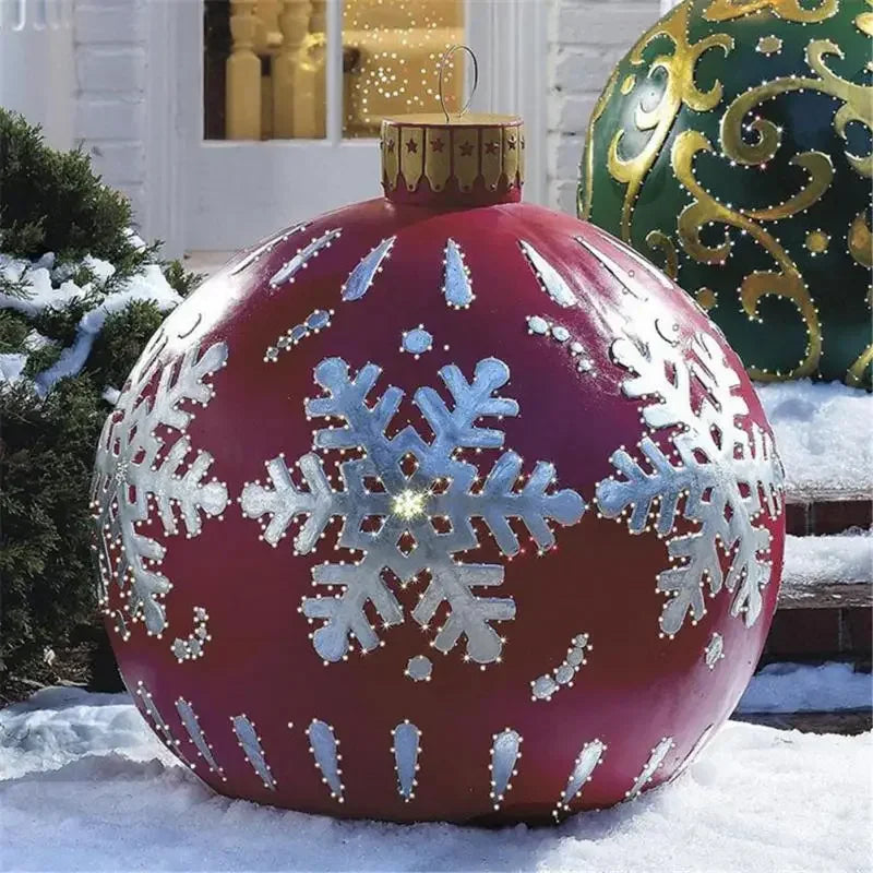 Giant 60cm Outdoor PVC Christmas Inflatable Ball Decor