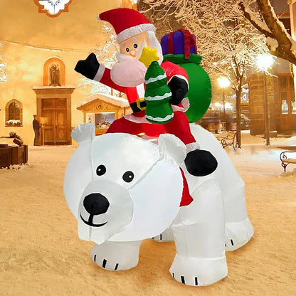 Outdoor LED Santa 245cm Xmas Decor
