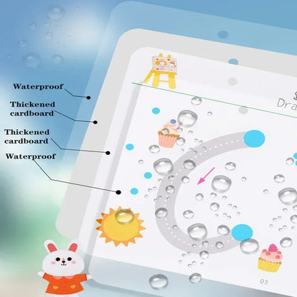 Reusable Magic Tracing Workbook – Montessori Handwriting & Drawing Practice Book for Children