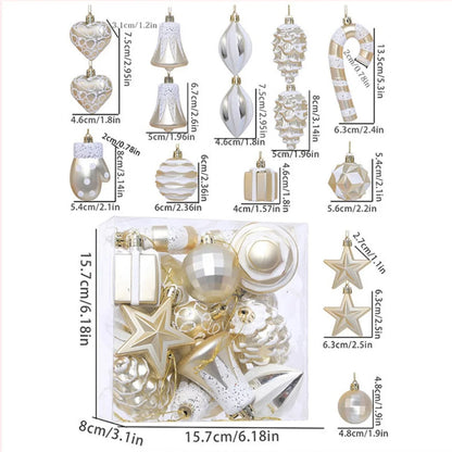 Christmas Candy Cane & Peppermint Baubles Set – Festive Hanging Ornaments for Tree & Holiday Décor