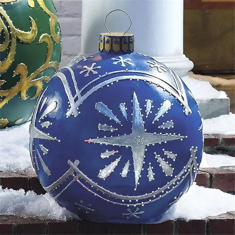 Giant 60cm Outdoor PVC Christmas Inflatable Ball Decor