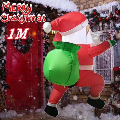 Outdoor LED Santa 245cm Xmas Decor
