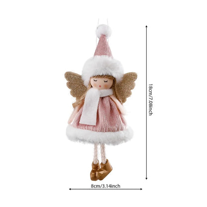 Christmas Angel Girl Plush Ornament – Hanging Tree Decoration & Kids Gift