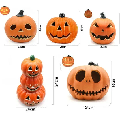Halloween LED Pumpkin Lantern – Spooky Jack-O’Lantern Ghost Lights for Home, Garden & Party Décor