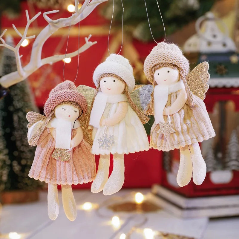 Christmas Angel Girl Plush Ornament – Hanging Tree Decoration & Kids Gift