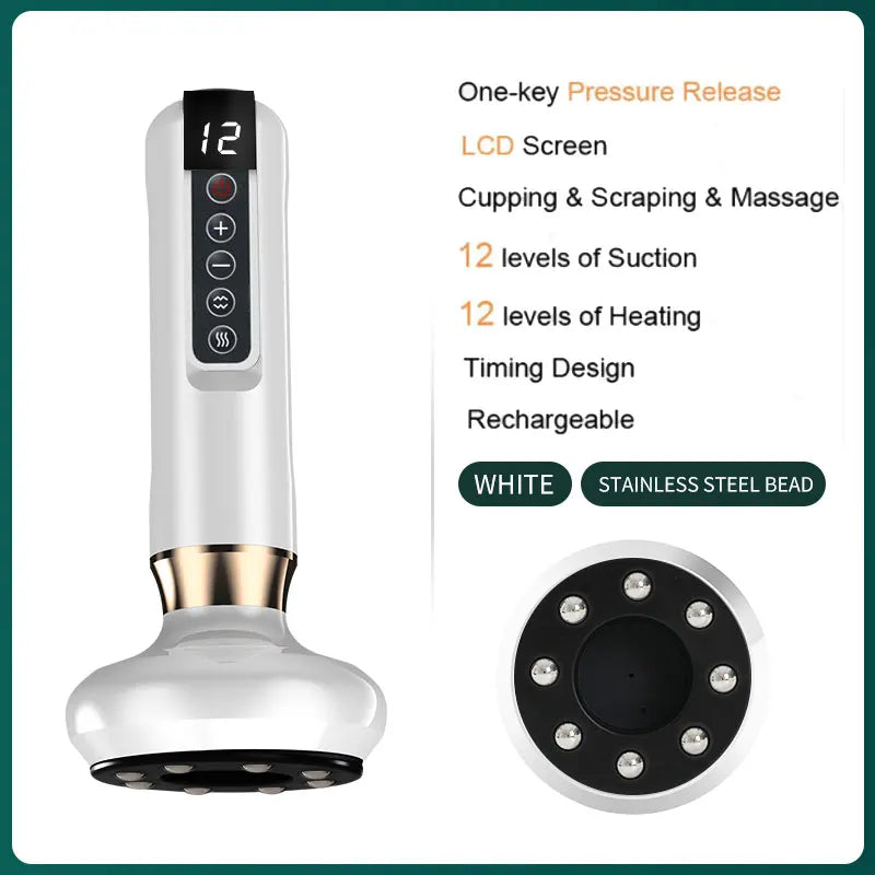 JYouCare Rechargeable Vacuum Cupping & Gua Sha Therapy Device