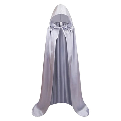 "Medieval Hooded Wizard & Vampire Cloak – Witch Cosplay Cape for Adults & Kids Carnival Party Costume"