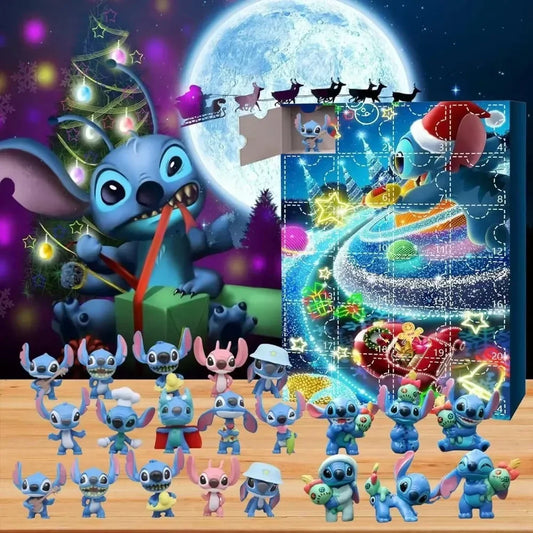 MINISO Stitch Christmas Advent Calendar 2025 – 24-Day Countdown Surprise Gift Box