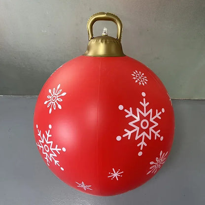 Giant 60cm Outdoor PVC Christmas Inflatable Ball Decor