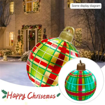 Giant 60cm Outdoor PVC Christmas Inflatable Ball Decor